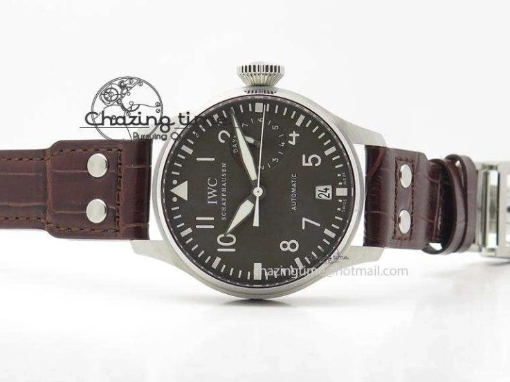 MIROTIME 0206 TechFriendly Big Pilot IW5009 Grey Dial ZF Edition Grey Dial On Brown Leather Strap A51111 (Fantasy Dial Color) 7326